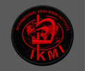 Patch velcro brodé ronde  expert IKMI